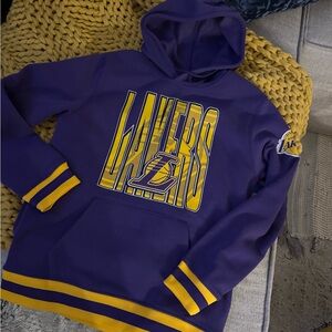 NBA Los Angeles Lakers Pullover Hoodie, 
(Purple & Yellow) NWT Men’s Small